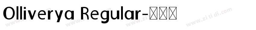 Olliverya Regular字体转换